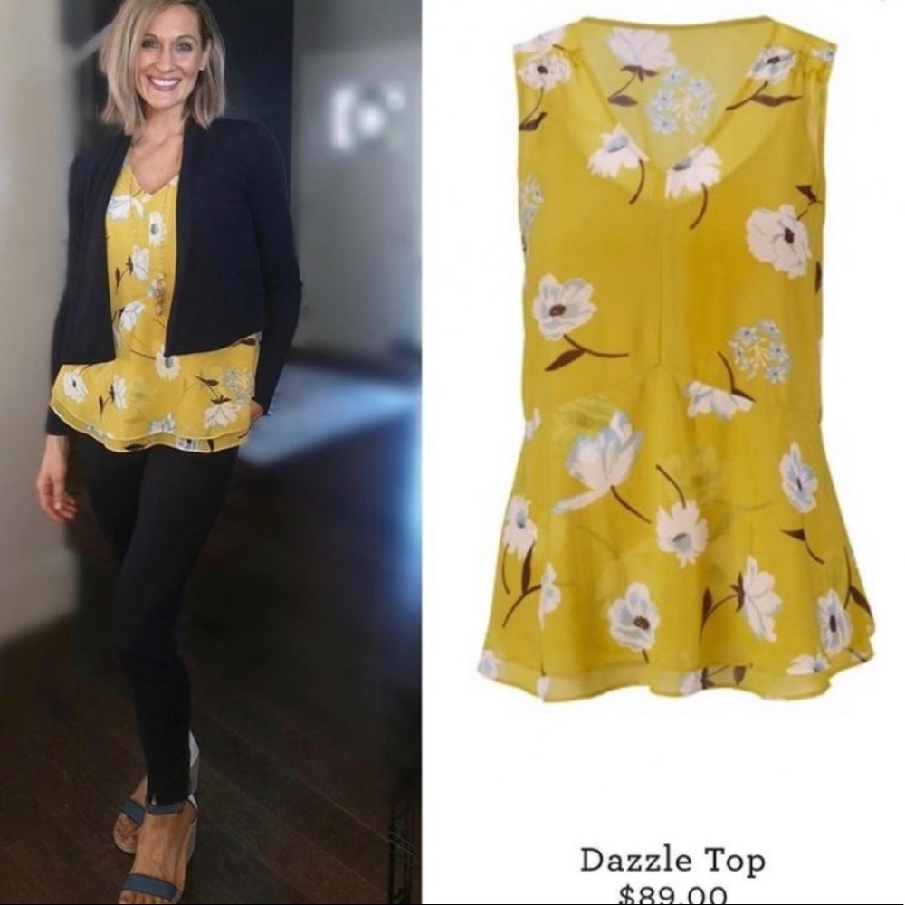 LAST One * NWT | CAbi 3782  Dazzle Top with Cami